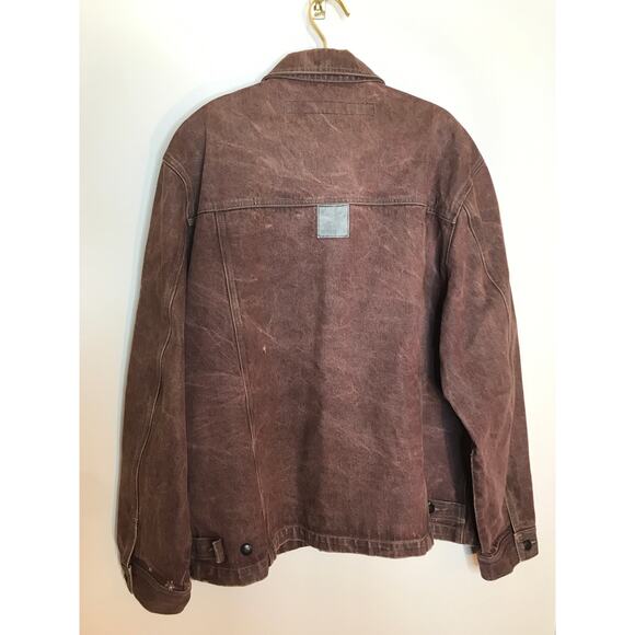 Marithe Francois Girbaud Vintage Brown Jean Jacket XXL Button Front - Picture 6 of 11